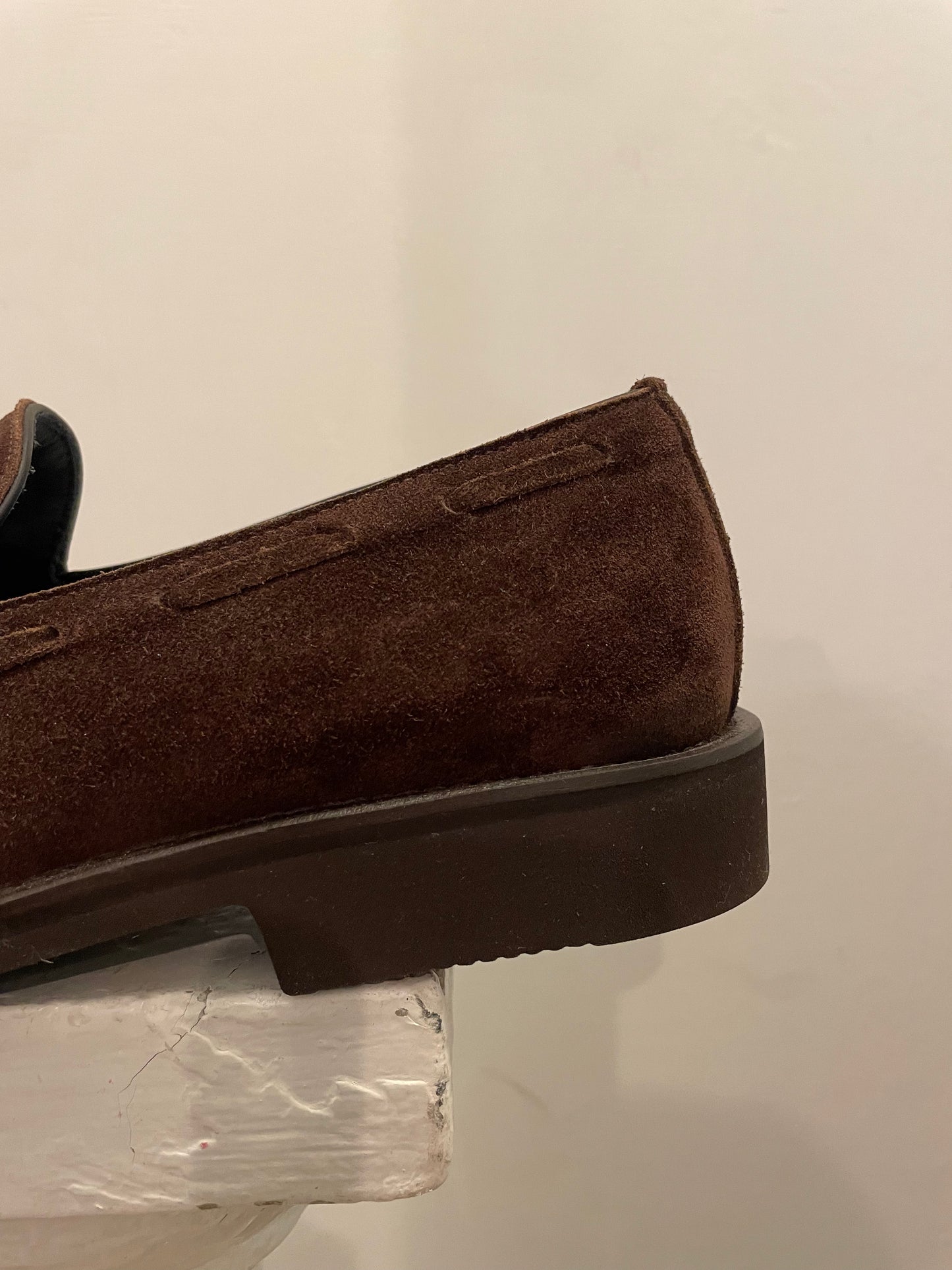 Seboy’s mocassino in camoscio con nappine testa di moro 3107 AS GUMLITE NICOTINA