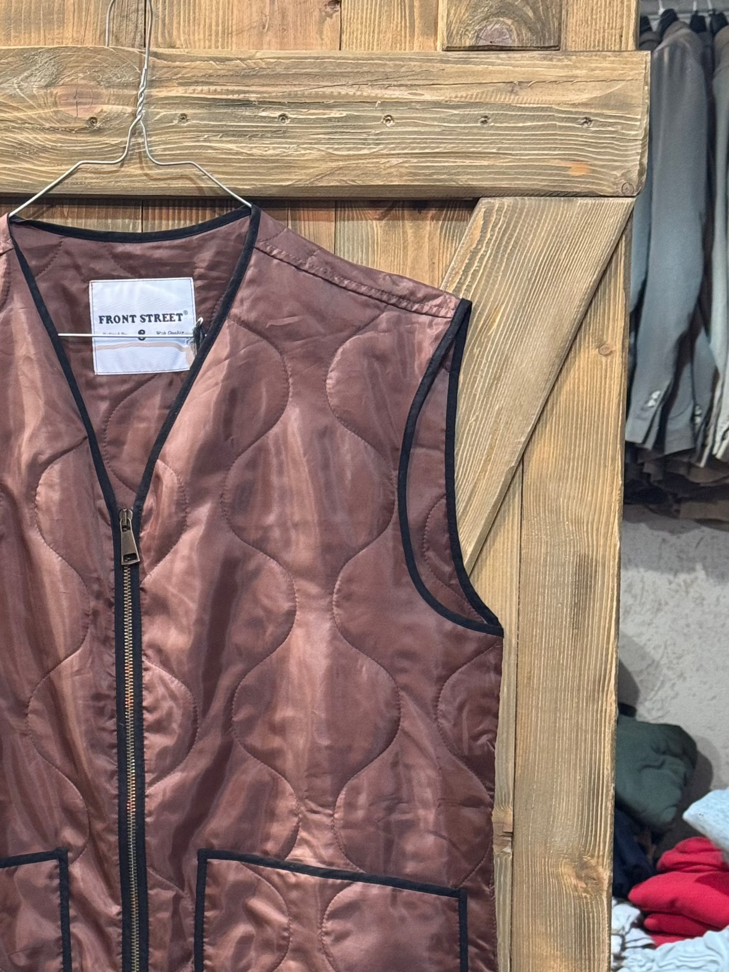 GILET TRAPUNTA FRONT STREET 8 TESTA DI MORO