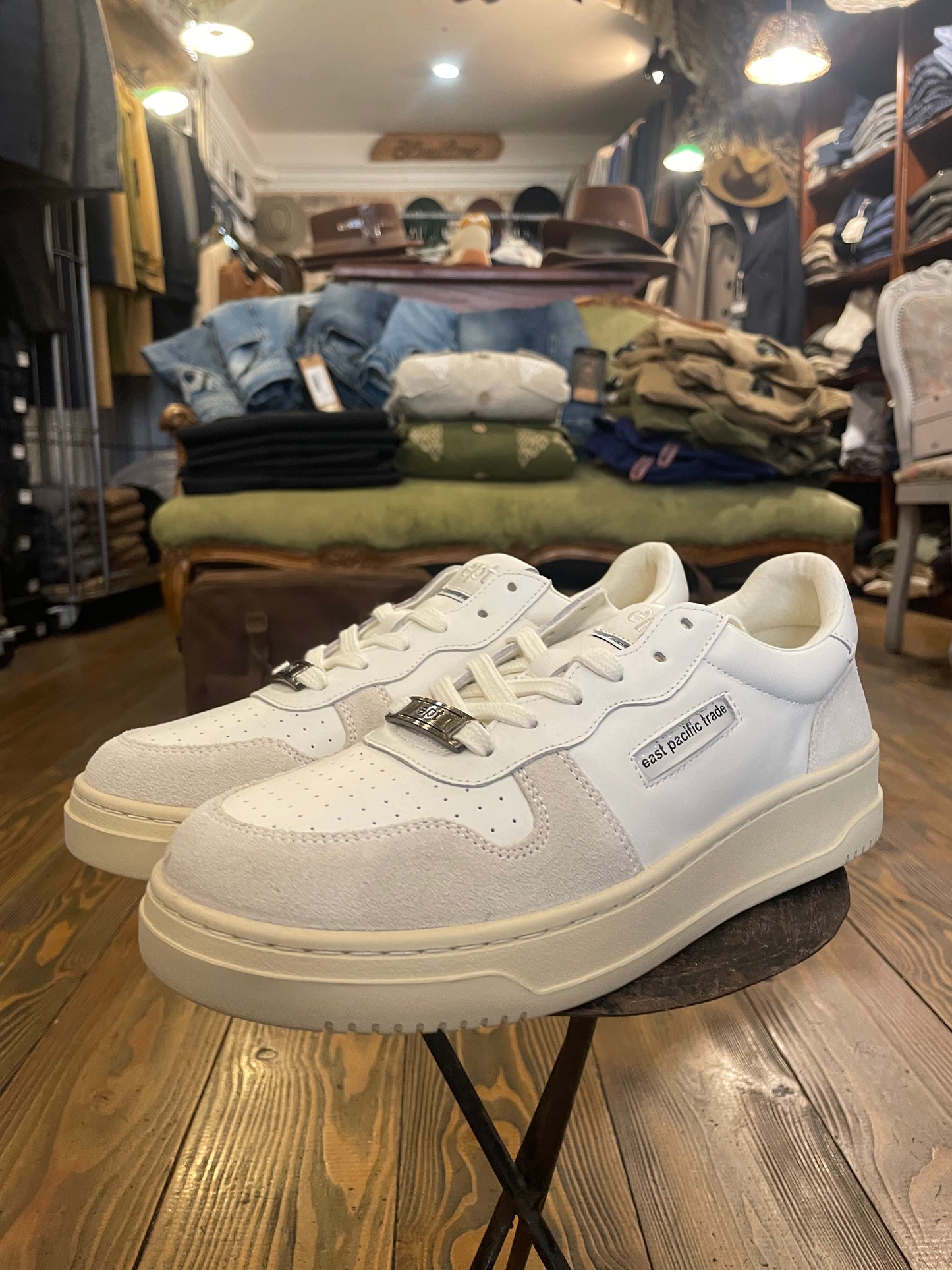 Sneakers EPT East Pacific Trade Modello Court Colore Off White/Tofu