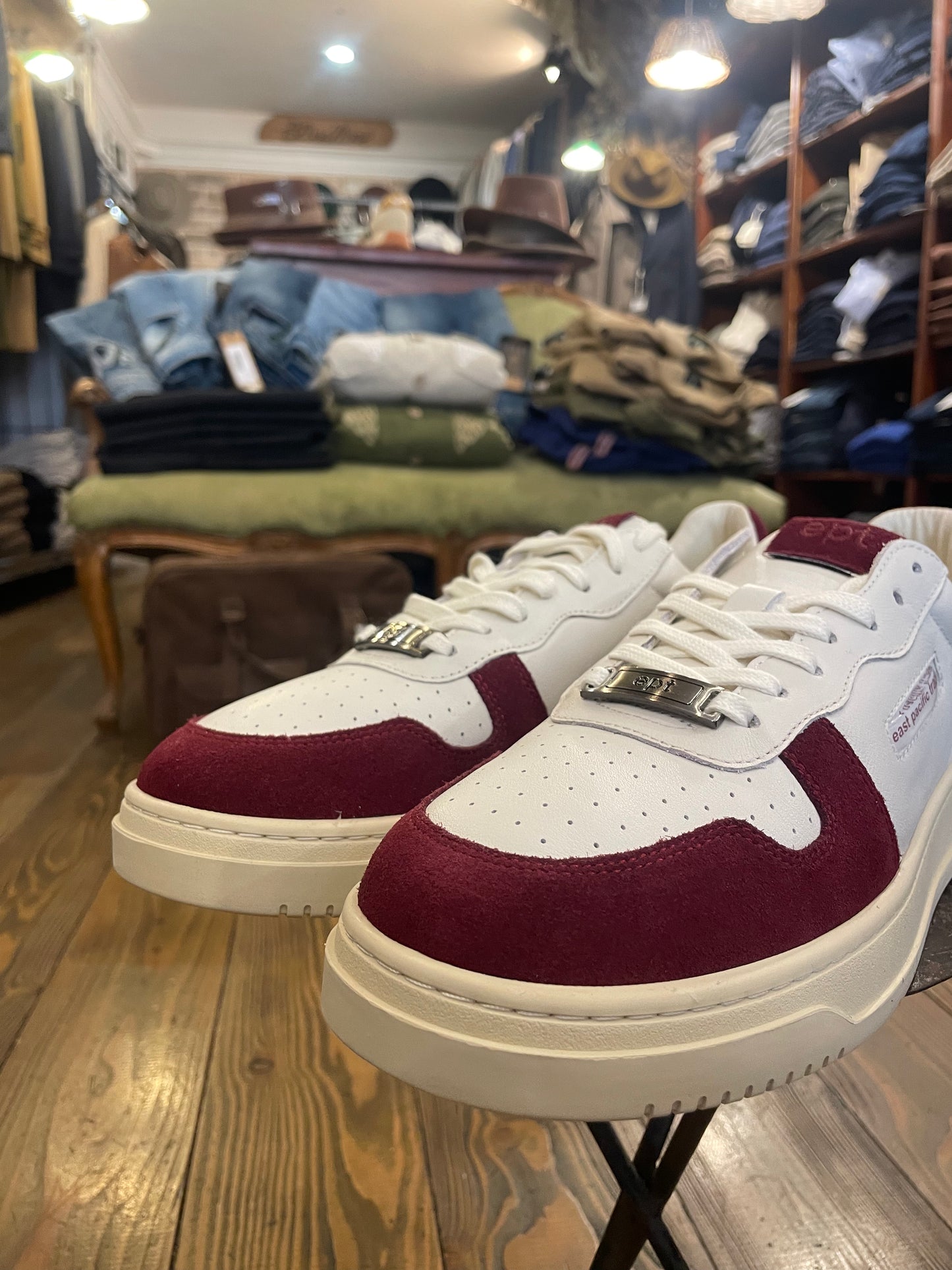 Sneakers EPT East Pacific Trade Modello Court Colore Burgundy