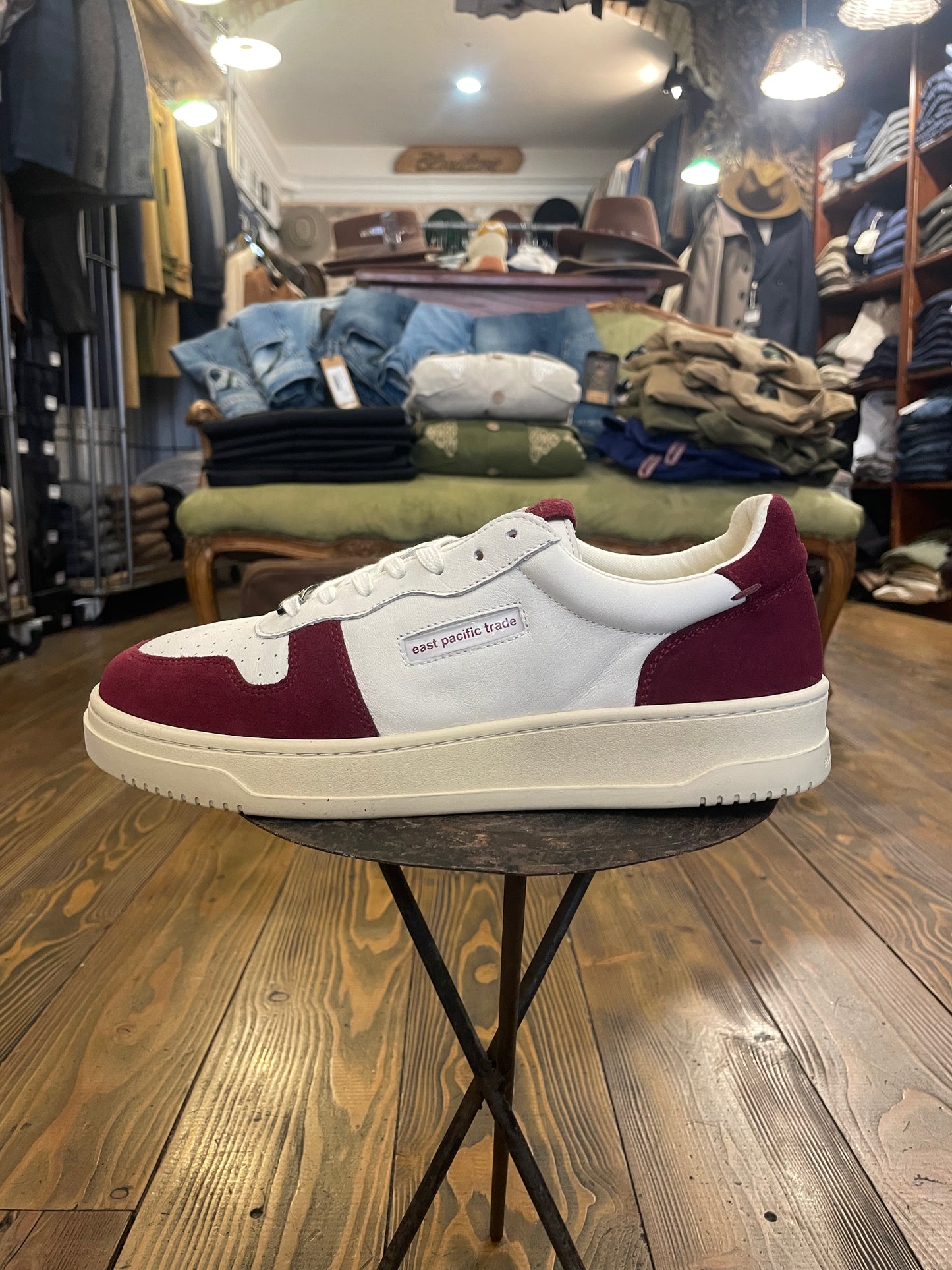Sneakers EPT East Pacific Trade Modello Court Colore Burgundy