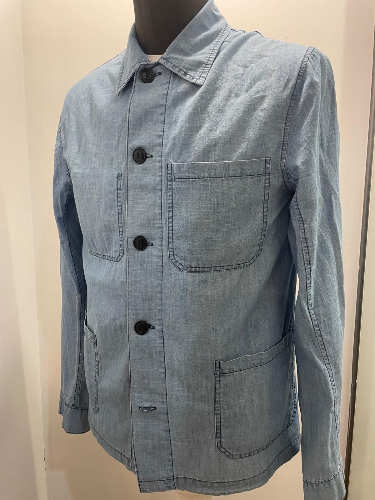 GIACCA IN THE BOX WORK DENIM COLOR BLU DENIM SS250034