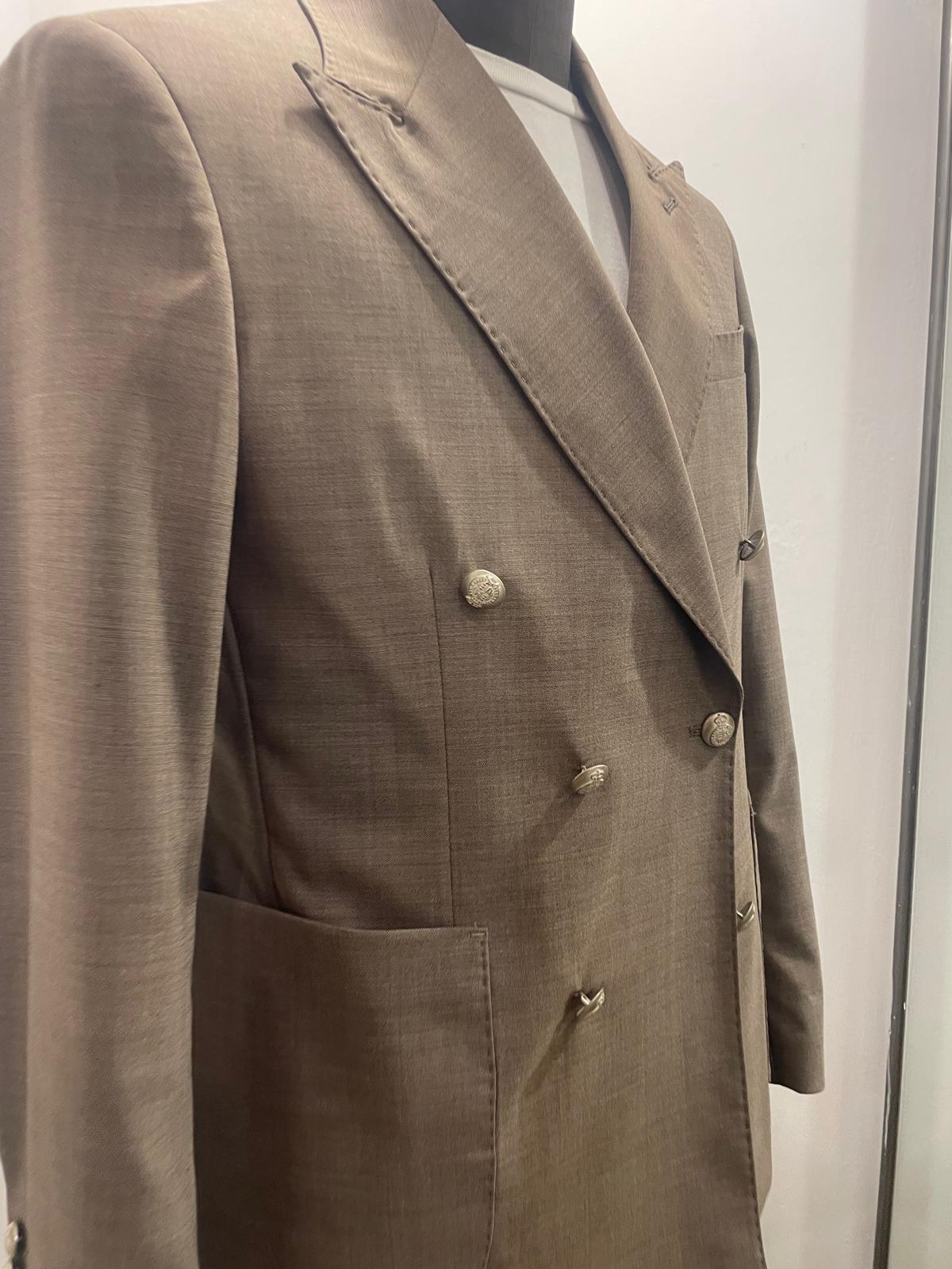 GIACCA AG TREND DOPPIO PETTO COLOR TORTORA G740 P162