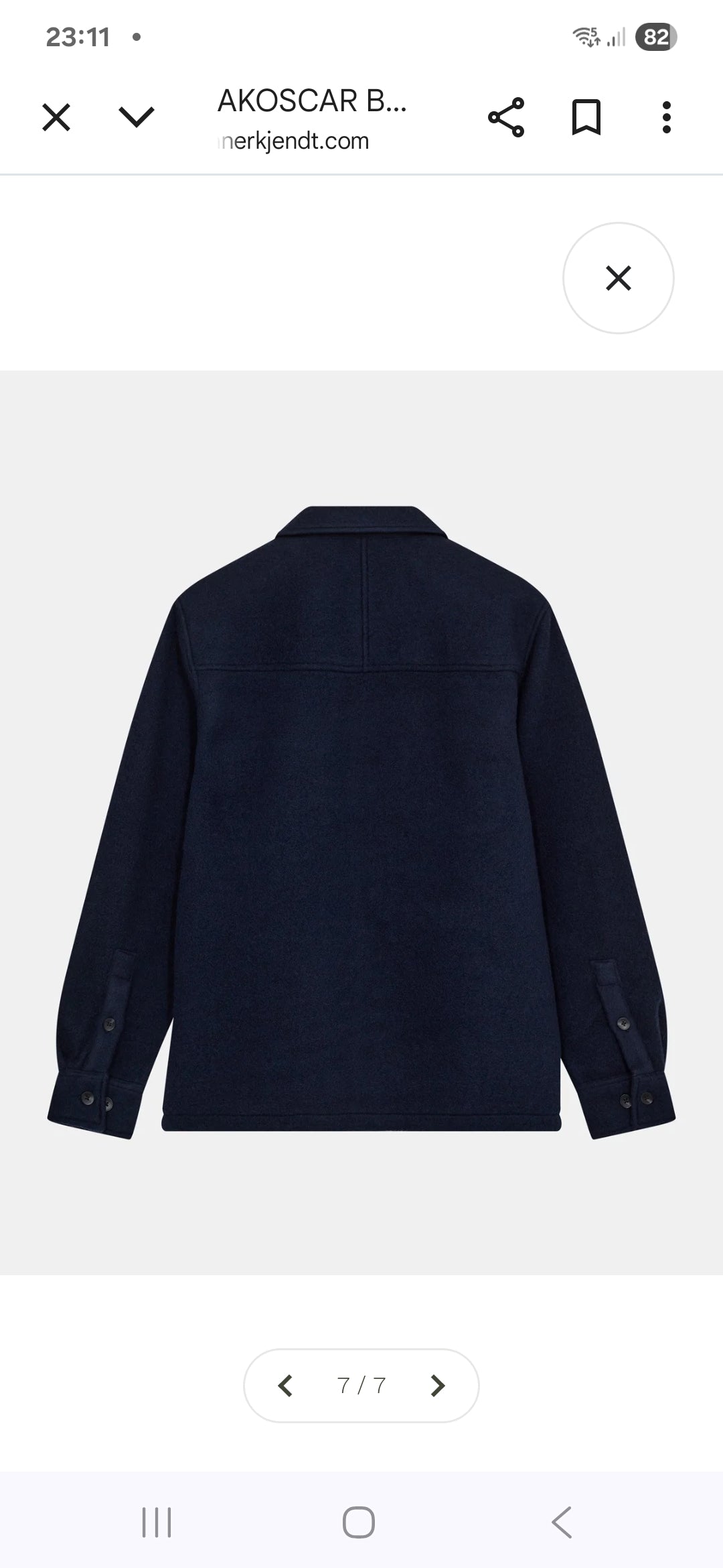 OVERSHIRT ANERKJENDT WOOL BLU