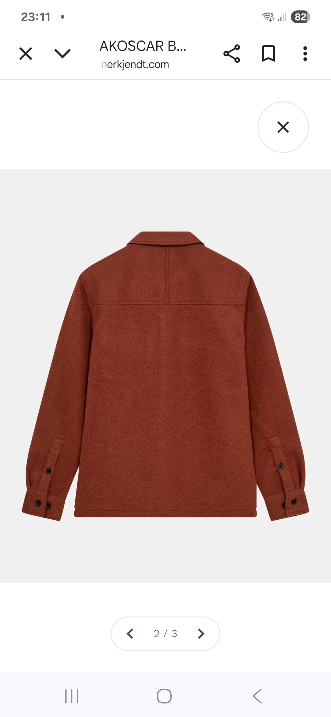 OVERSHIRT WOOL ANERKJENDT CHILI OIL