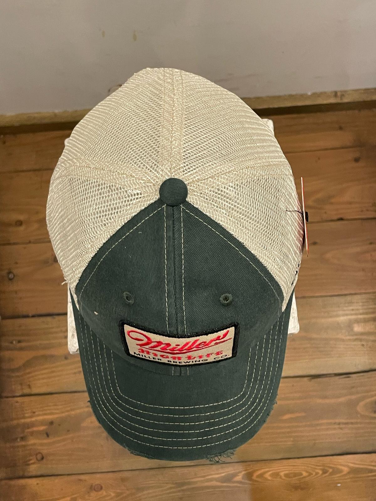 AMERICAN NEEDLE Miller High Life Orville Stone/Green Trucker