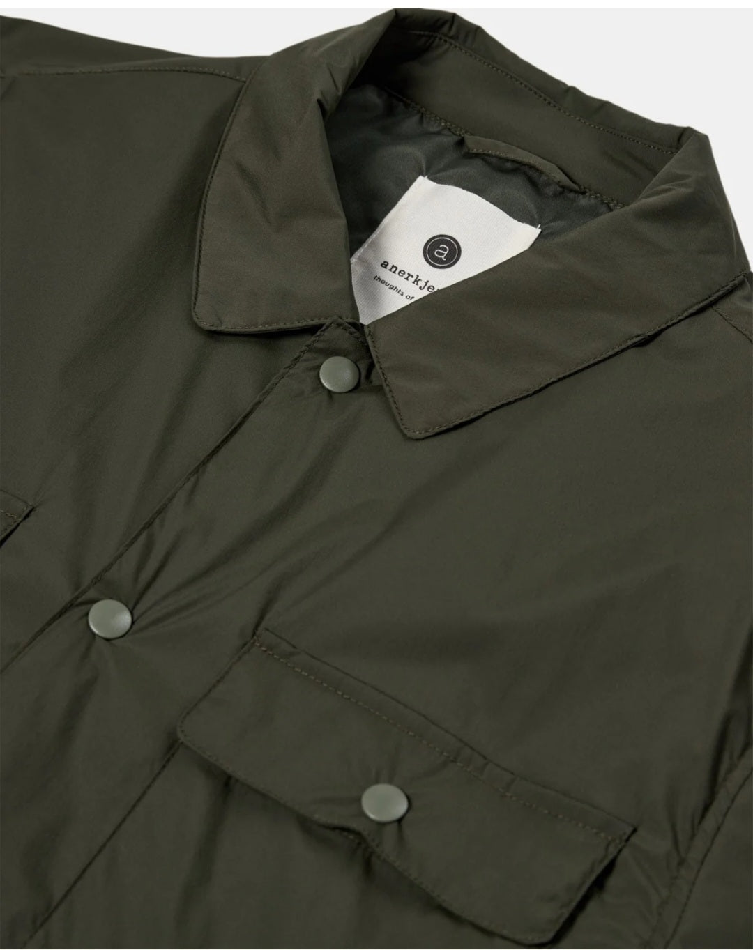 PADDED JACKET NYLON ANERKJENDT VERDE MILITARE