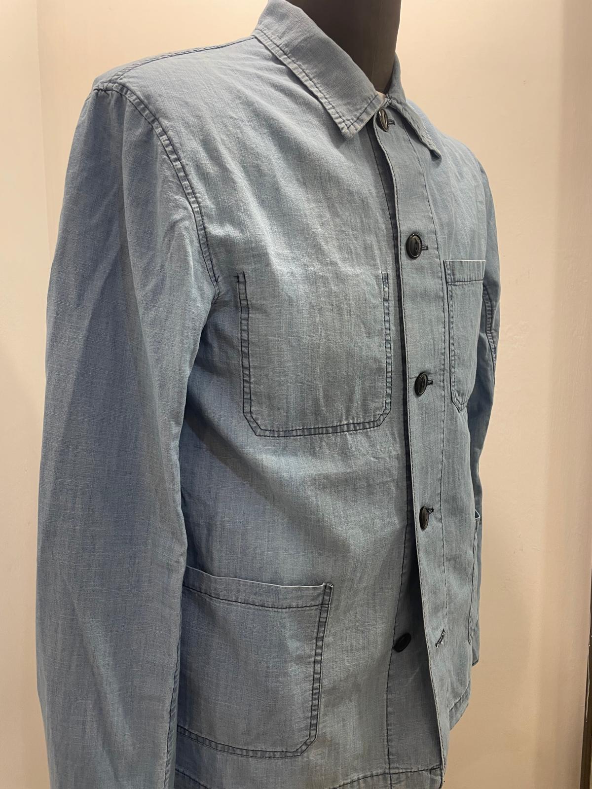 GIACCA IN THE BOX WORK DENIM COLOR BLU DENIM SS250034