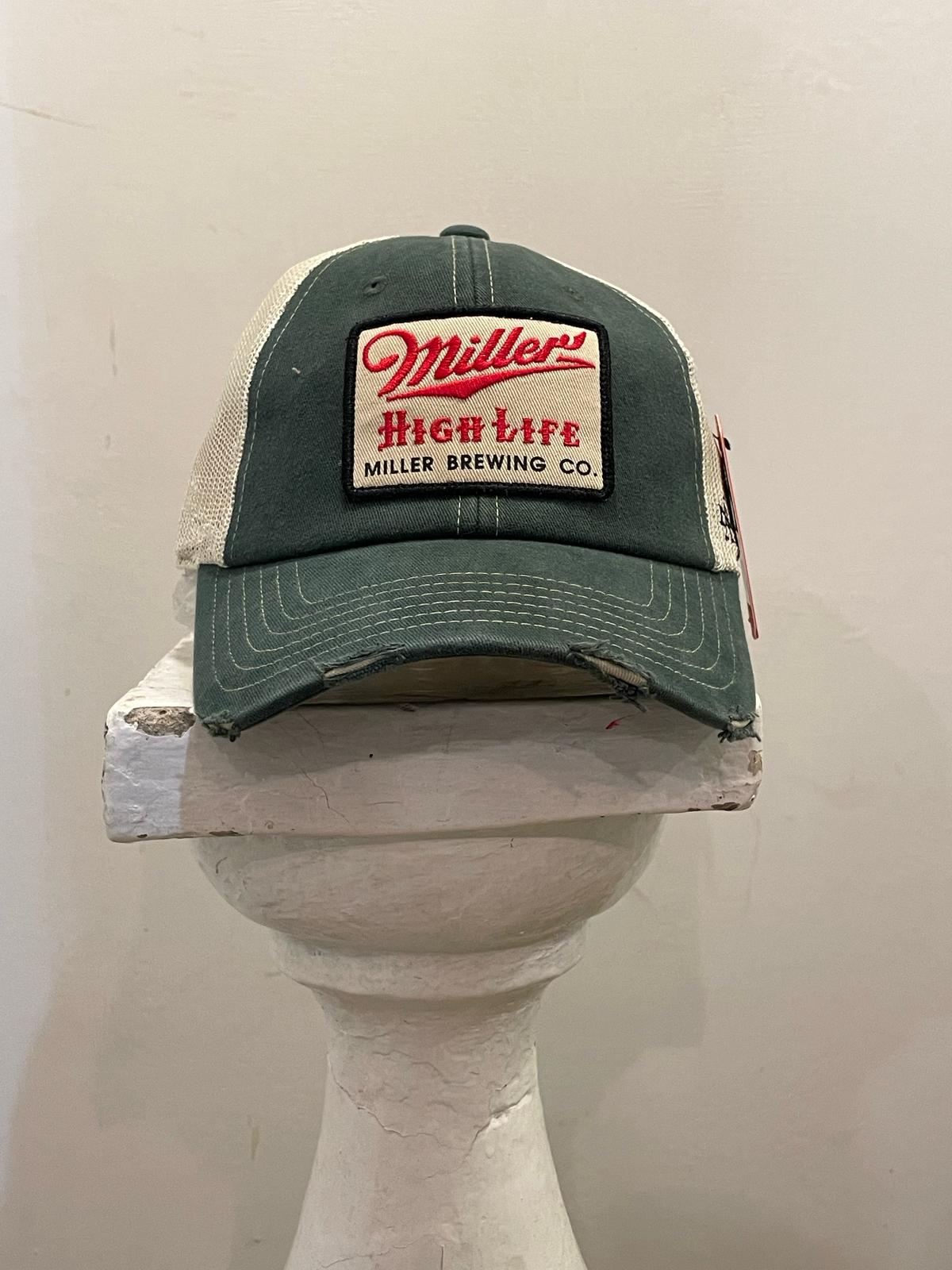 AMERICAN NEEDLE Miller High Life Orville Stone/Green Trucker
