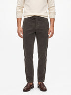YAN SIMMON PANTALONI IN VELLUTO MODELLO WORLD T634W COLOR MILITARE FONDO 17CM