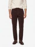 YAN SIMMON PANTALONI IN VELLUTO MODELLO WORLD T634W COLOR BORDEAUX FONDO 17CM