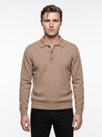 ANERKJENDT AKPETER MERINO LS POLO COLOR ERMINE