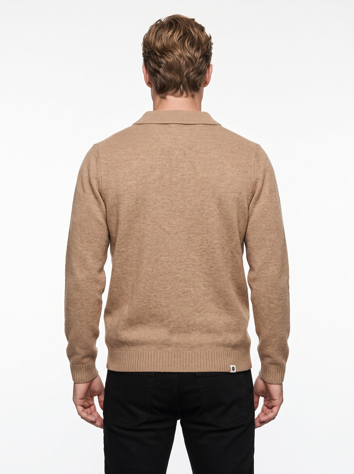 ANERKJENDT AKPETER MERINO LS POLO COLOR ERMINE