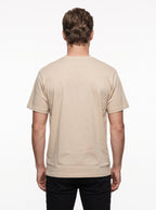 IRON AND RESIN T-SHIRT LOGGING TEE COLOR FIELD TAN 100% COTONE JERSEY 260g