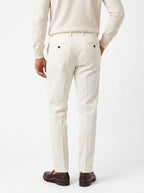 YAN SIMMON PANTALONI IN VELLUTO MODELLO WORLD T634W COLOR BIANCO FONDO 17CM