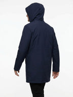 +MORE CARSON GIACCHETTO TECNICO CON ZIP E CAPPUCCIO COLOR BLU NAVY