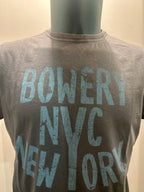 BOWERY NYC T-SHIRT COLORE SMOKE 100% COTONE ALGODON 100% MADE IN ITALY