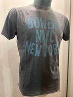 BOWERY NYC T-SHIRT COLORE SMOKE 100% COTONE ALGODON 100% MADE IN ITALY