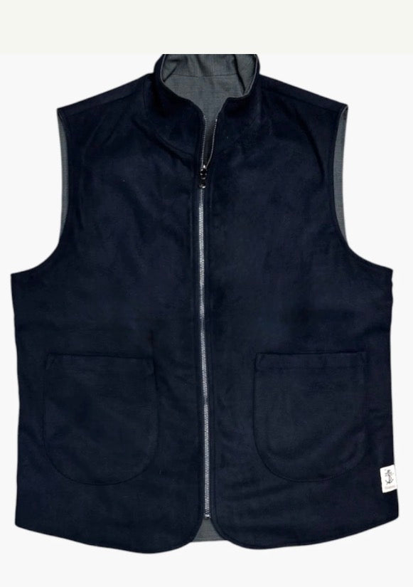 SEADOG JEFF VEST PANNO RING COLORE NAVY/GRIGIO REVERSIBILE