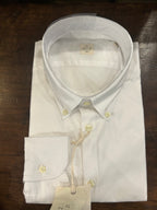GMF CAMICIA FIT REGOLARE BUTTON DOWN COLORE BIANCO 100% COTONE MADE IN ITALY 961250/01