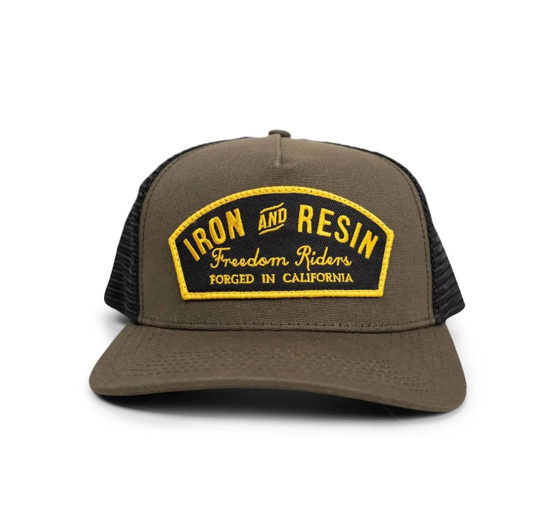 IRON AND RESIN HAT CANVAS COLORE OLIVE ONE SIZE