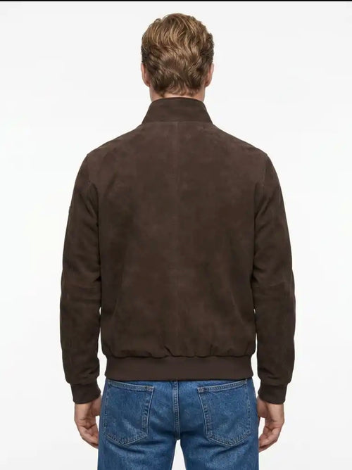 +MORE OLIVER GIACCA BOMBER TECNICA CON BOTTONI AUTOMATICI COLORE TESTA DI MORO