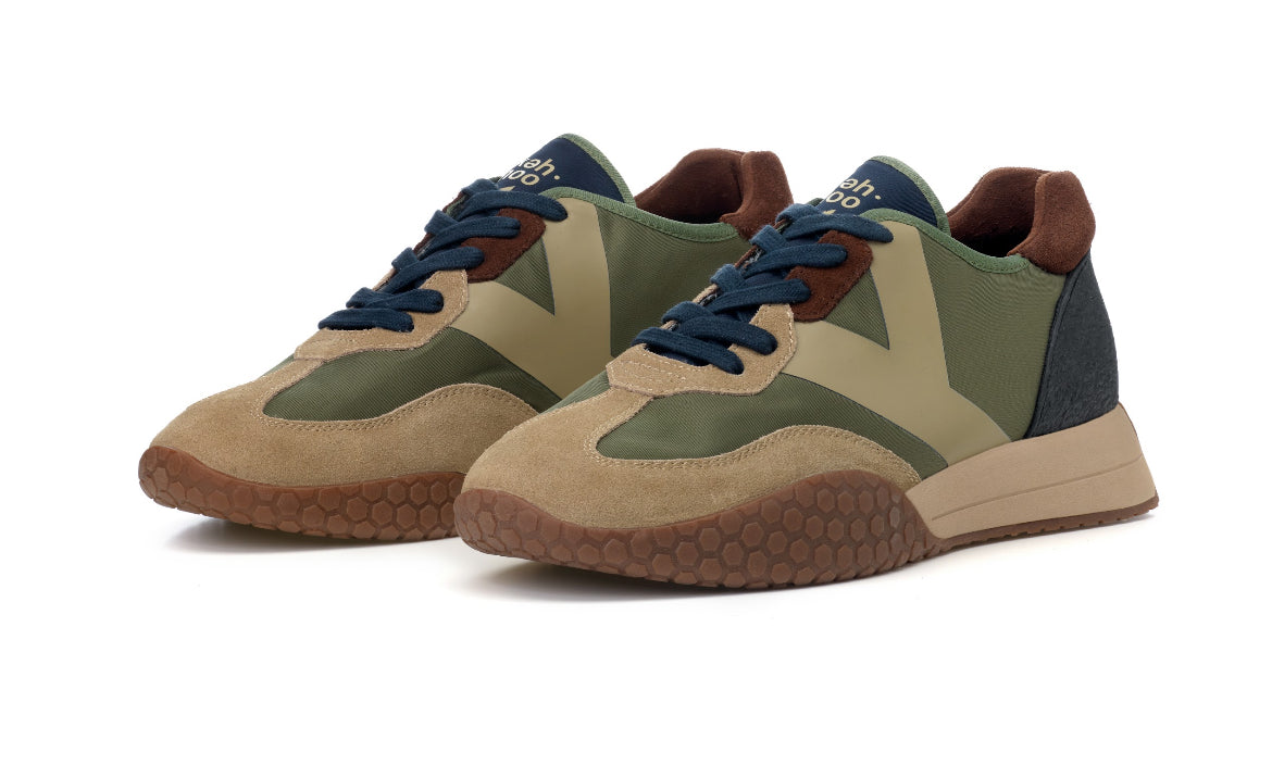 KM 9718 Beige/Military - Scarpe