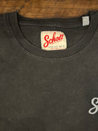 SCHOTT T-SHIRT VESTIBILITA’ REGOLARE 100% COTONE COLORE NERO