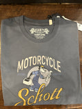 SCHOTT T-SHIRT VESTIBILITA’ REGOLARE 100% COTONE WASHED BLACK