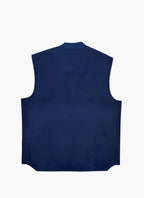 SEADOG OLIVER VEST ZIP LANA COTTA COLORE NAVY MADE IN ITALY