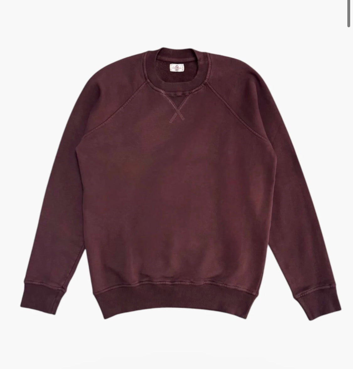 SEADOG FELPA KENDRICK GIROCOLLO MODELLO RAGLAN COLORE BORDEAUX COTONE PESANTE