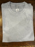 MINUS ONE T-SHIRT 100% COTONE COLORE SKY BLUE MANICA CORTA COTONE TRATTATO CON EFFETTO INVECCHIATO