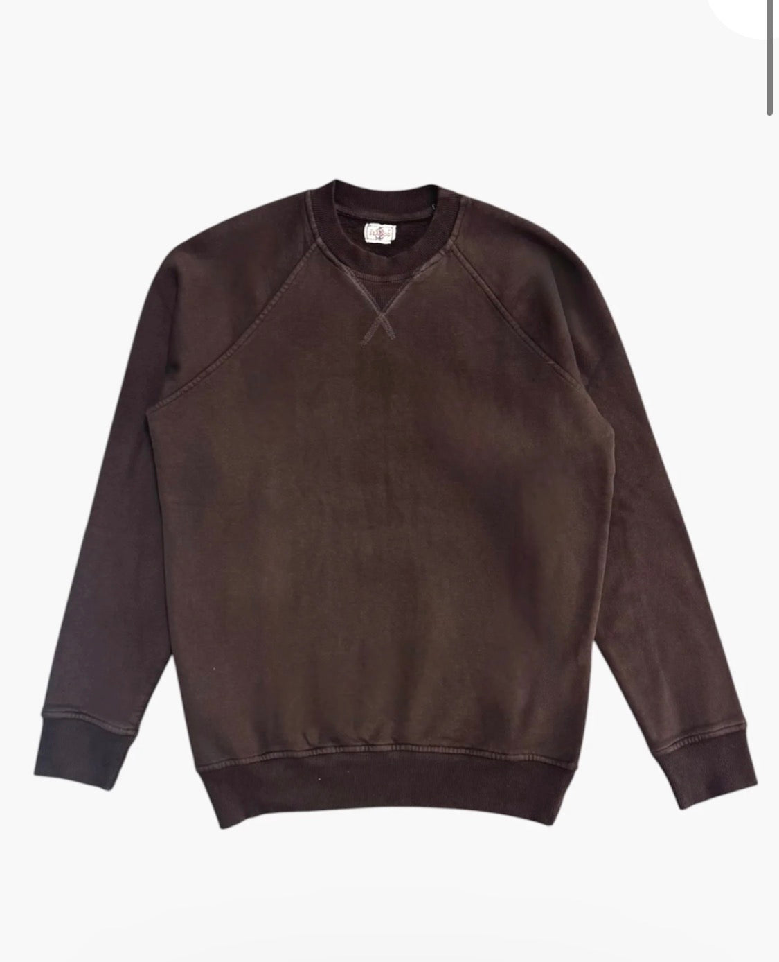 SEADOG FELPA KENDRICK GIROCOLLO MODELLO RAGLAN COLORE MORO 100% COTONE PESANTE