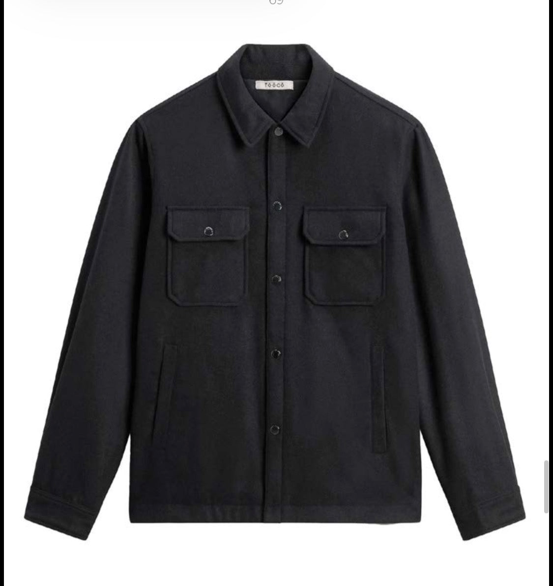 OVERSHIRT TOOCO BUFFALO JACKET PANNO COLOR NERO