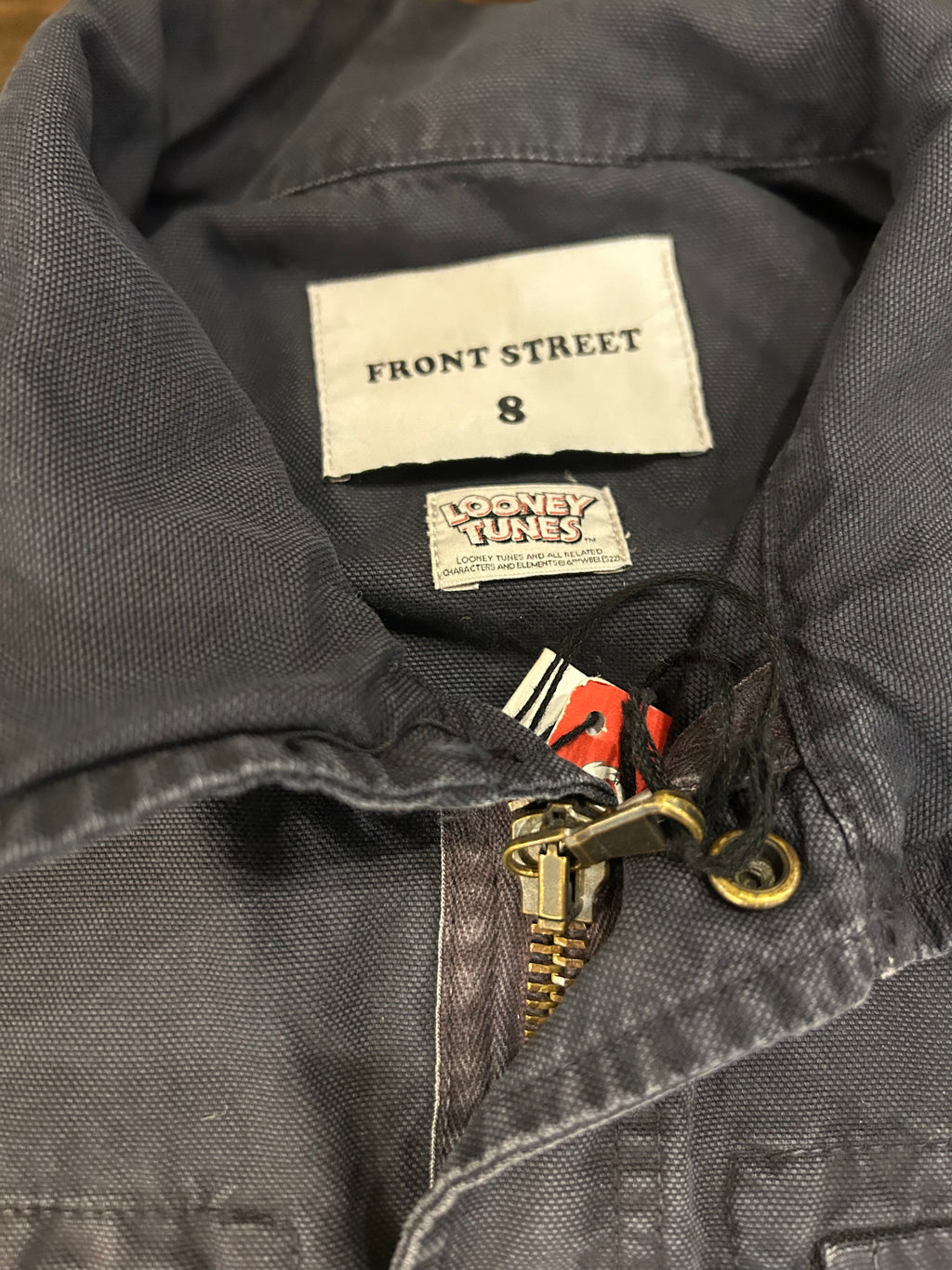 FRONT STREET 8 PAINTED FIELD MAN JACKET COLORE BLUE MADE IN ITALY