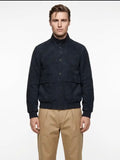 +MORE OLIVER GIACCA BOMBER TECNICA CON BOTTONI AUTOMATICI COLORE NAVY