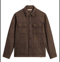 OVERSHIRT TOOCO BUFFALO JACKET PANNO IN TWEED COLOR MARRONE