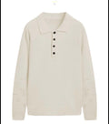 TOOCO POLO 4 BUTTONS LONG COLOR CREAM