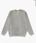 SEADOG FELPA KENDRICK GIROCOLLO MODELLO RAGLAN COLORE GRIGIO MELANGE COTONE PESANTE