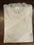 MINUS ONE T-SHIRT 100% COTONE COLORE BEIGE MANICA CORTA COTONE TRATTATO CON EFFETTO INVECCHIATO