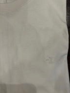 MINUS ONE T-SHIRT 100% COTONE COLORE OFF WHITE MANICA CORTA COTONE TRATTATO CON EFFETTO INVECCHIATO