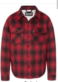 SCHOTT JACKET CON INTERNO IN SHEARLING CHECK RED
