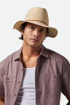 Brixton Wesley Straw Packble Fedora