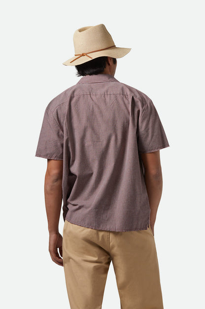Brixton Wesley Straw Packble Fedora