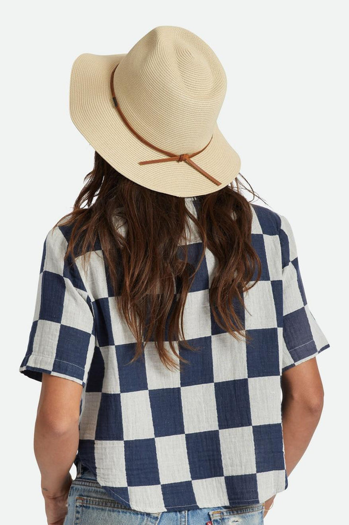 Brixton Wesley Straw Packble Fedora