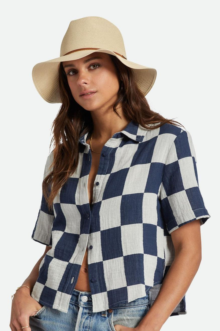 Brixton Wesley Straw Packble Fedora