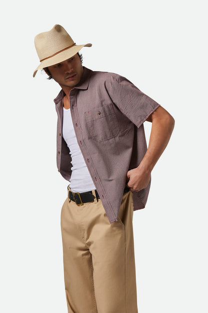 Brixton Wesley Straw Packble Fedora
