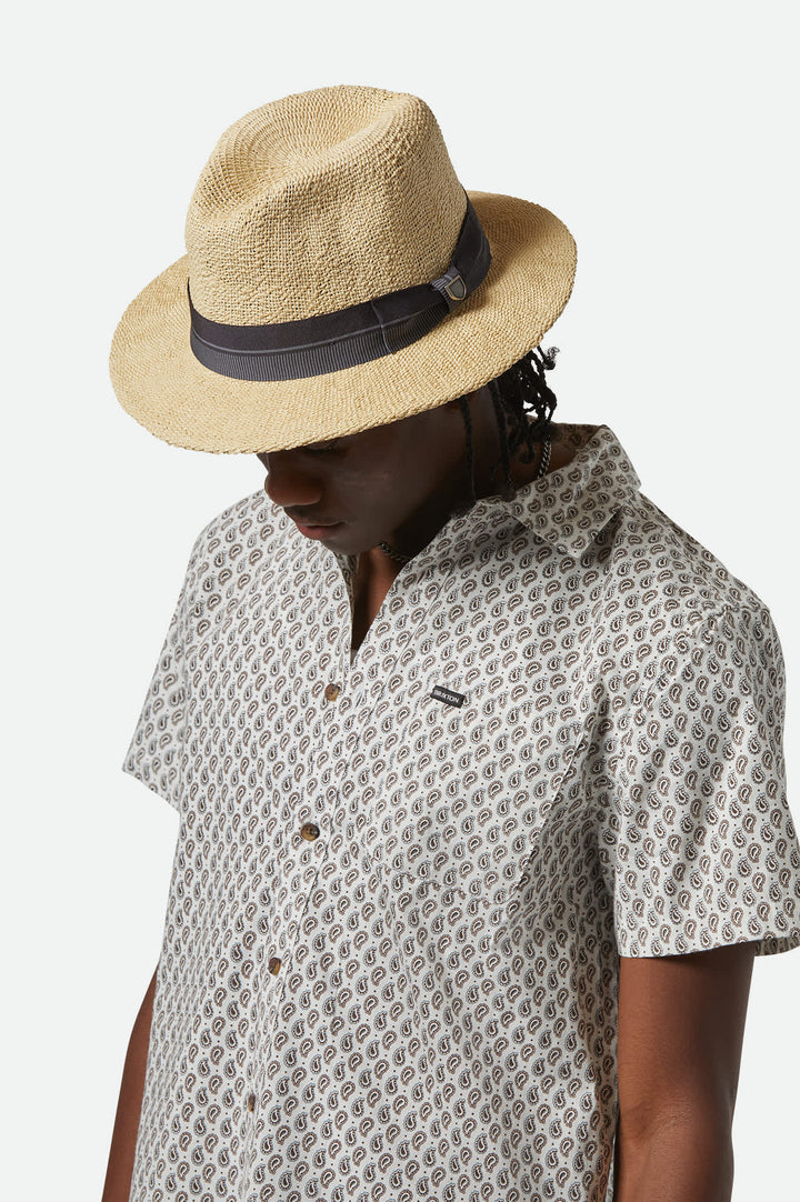 Brixton Roma Straw Fedora