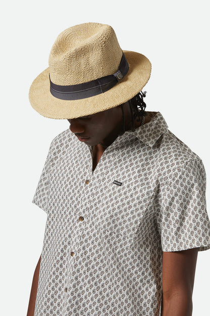 Brixton Roma Straw Fedora