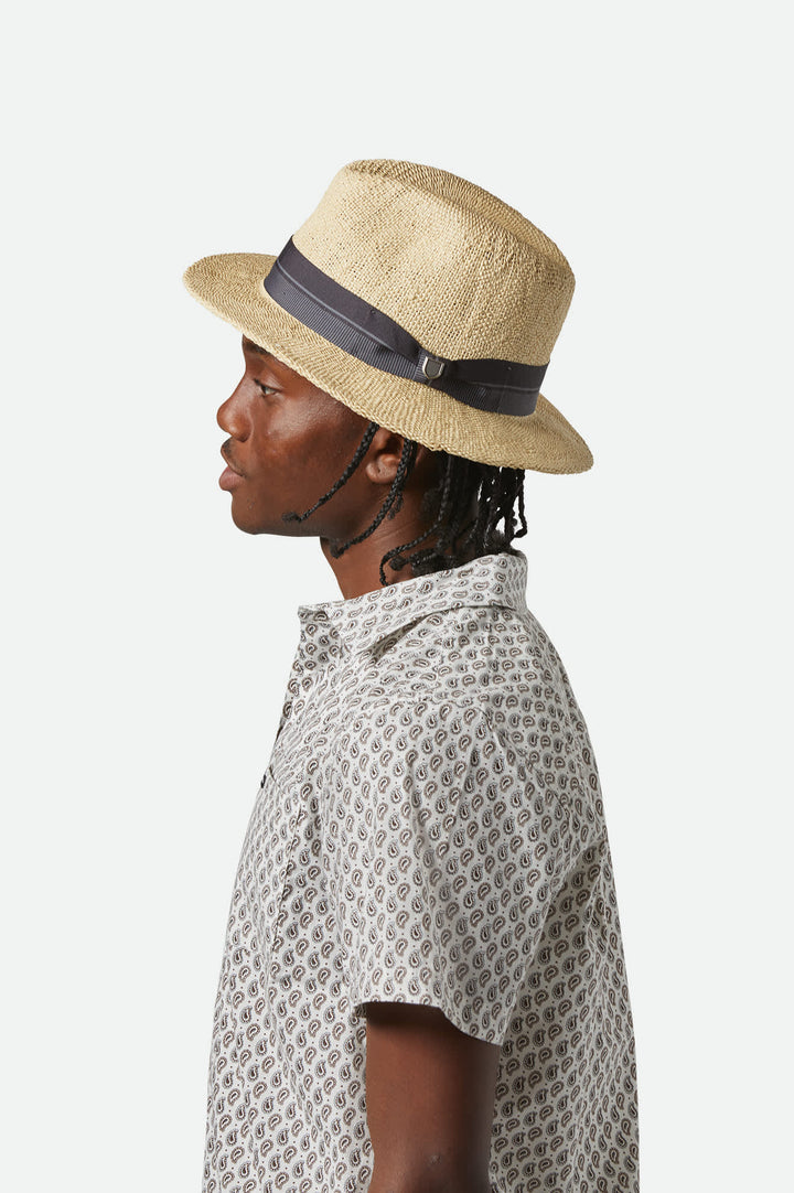 Brixton Roma Straw Fedora